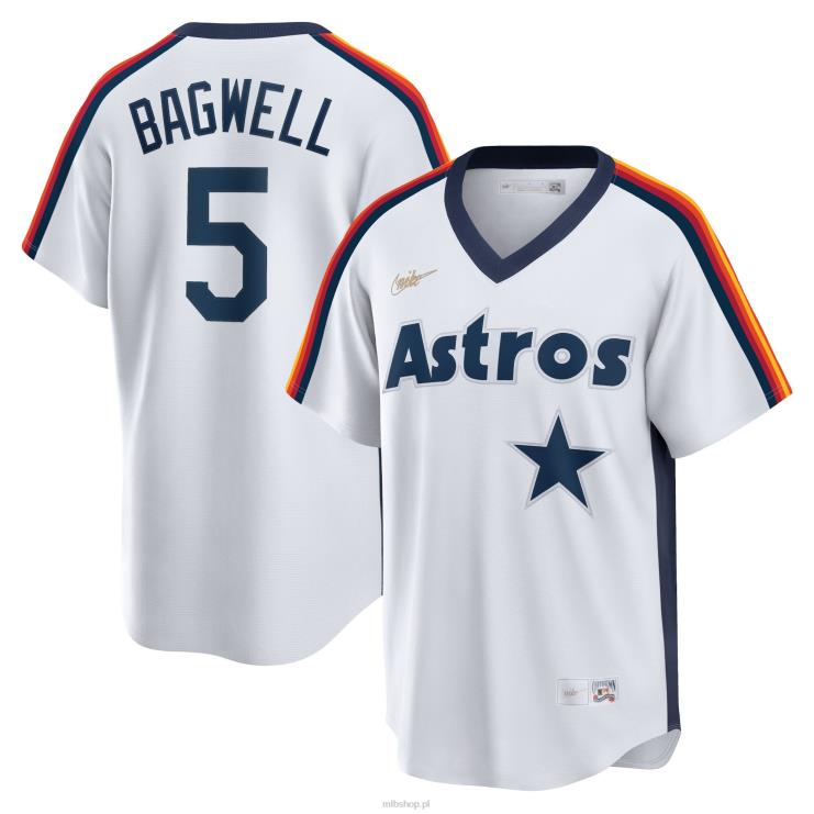 houston astros jeff bagwell nike biała koszulka z logo gracza z kolekcji cooperstown mężczyźni 0J02V626 MLB Jerseys