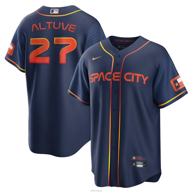 replika koszulki gracza houston astros jose altuve nike granatowa 2022 city connect mężczyźni 0J02V32 MLB Jerseys