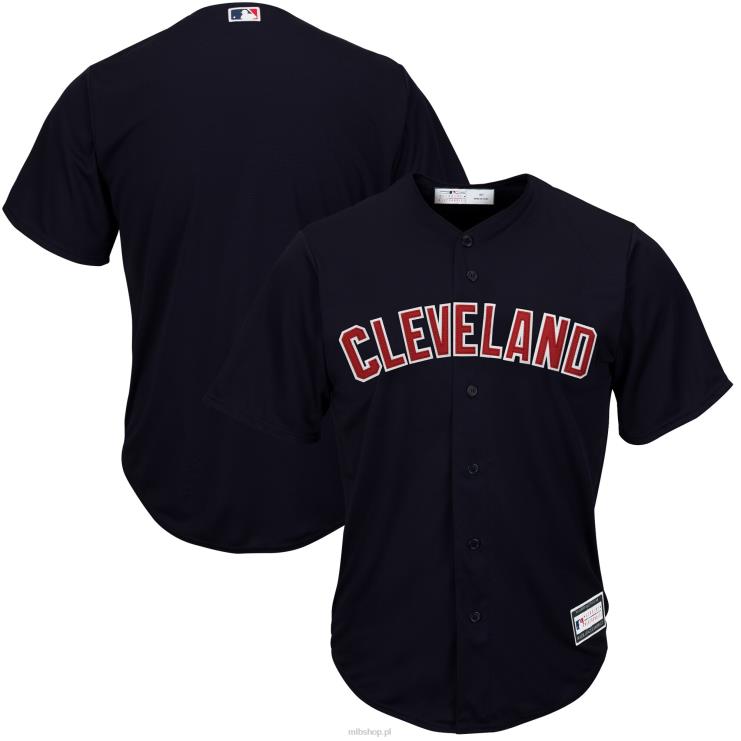 Granatowa replika koszulki Cleveland Indians, duża i wysoka mężczyźni 0J02V1532 MLB Jerseys