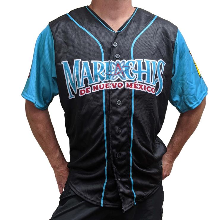 Albuquerque Isotopes czarno-turkusowa replika koszulki Copa mężczyźni 0J02V1506 MLB Jerseys