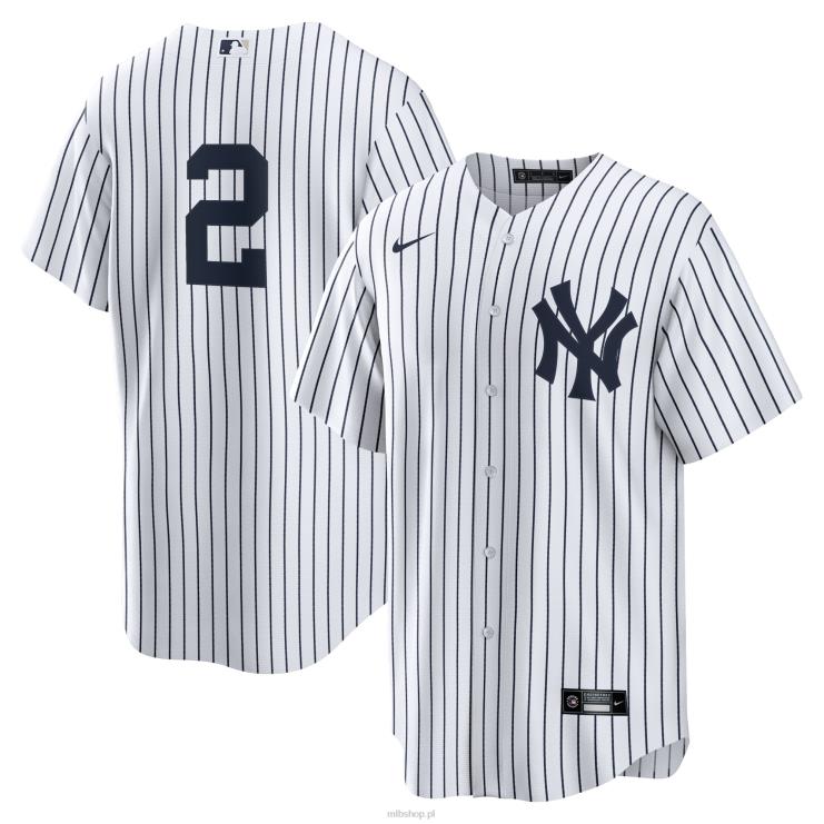Biało-granatowa replika koszulki Nike New York Yankees Derek Jeter mężczyźni 0J02V128 MLB Jerseys