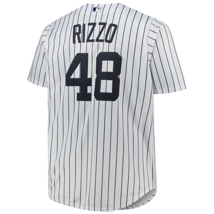 New York Yankees Anthony Rizzo biała replika dużej i wysokiej koszulki gracza mężczyźni 0J02V1177 MLB Jerseys