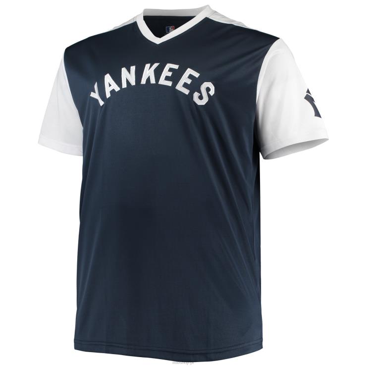New York Yankees Babe ruth granatowo-biała replika koszulki gracza z kolekcji Cooperstown mężczyźni 0J02V1418 MLB Jerseys