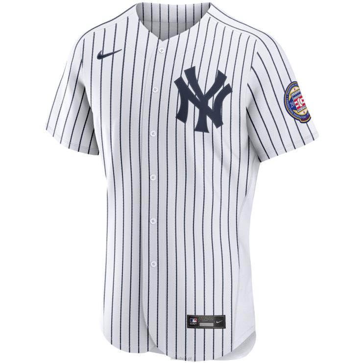 New York Yankees Derek Jeter Nike Biały/Granatowy 2020 Naszywka indukcyjna Hall of Fame Autentyczna koszulka mężczyźni 0J02V554 MLB Jerseys