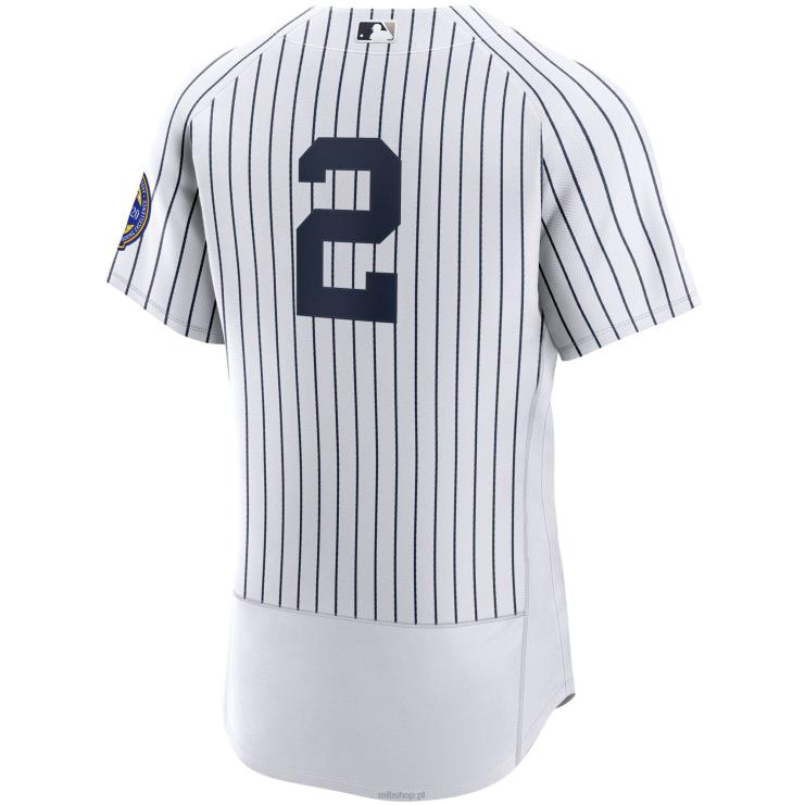 New York Yankees Derek Jeter Nike Biały/Granatowy 2020 Naszywka indukcyjna Hall of Fame Autentyczna koszulka mężczyźni 0J02V554 MLB Jerseys