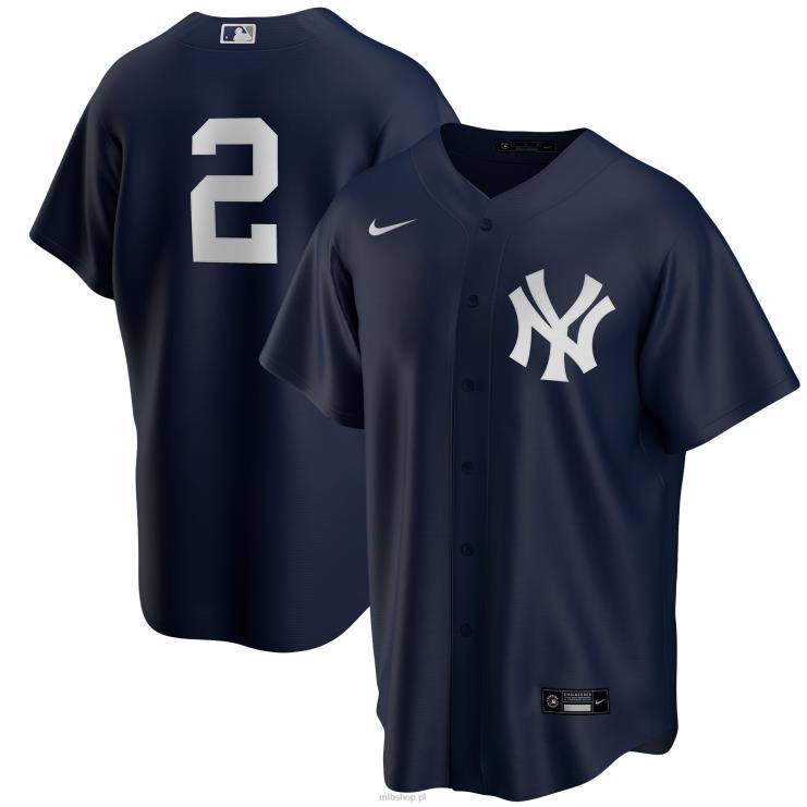 New York Yankees Derek Jeter Nike Granatowa replika alternatywnej koszulki gracza mężczyźni 0J02V612 MLB Jerseys