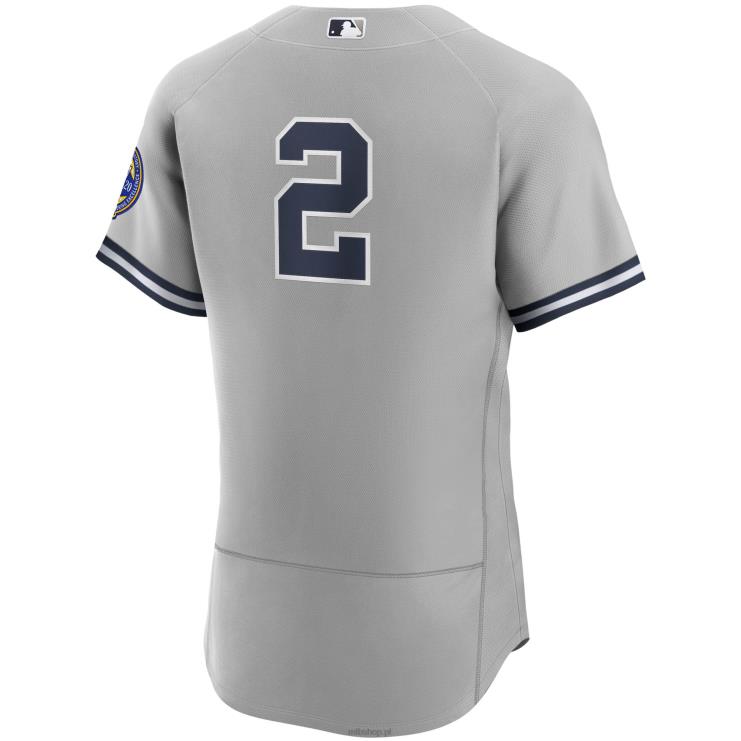 New York Yankees Derek Jeter Nike Grey 2020 Hall of Fame Induction Road Autentyczna koszulka gracza mężczyźni 0J02V545 MLB Jerseys