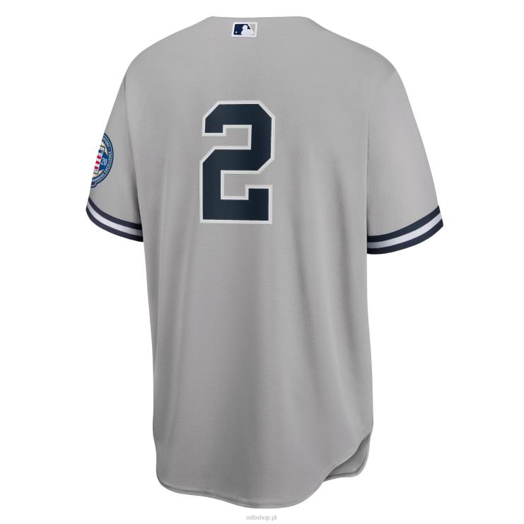 New York Yankees Derek Jeter Nike Grey 2020 Hall of Fame Replika koszulki indukcyjnej mężczyźni 0J02V124 MLB Jerseys