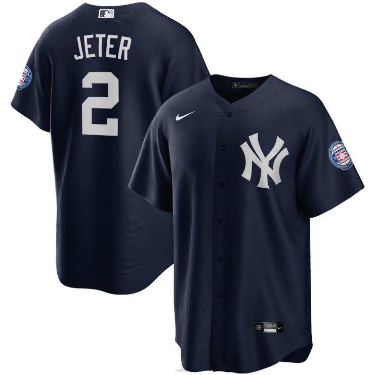 New York Yankees Derek Jeter Nike Navy 2020 Hall of Fame Induction Alternatywna replika nazwy gracza Jersey mężczyźni 0J02V125 MLB Jerseys