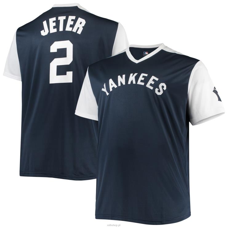 New York Yankees Derek Jeter granatowo-biała replika koszulki odtwarzacza z kolekcji Cooperstown mężczyźni 0J02V1158 MLB Jerseys