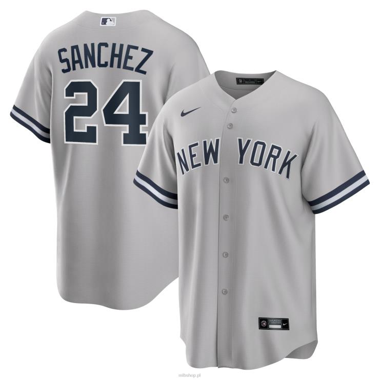 New York Yankees Gary Sanchez Nike Grey Road replika koszulki z nazwiskiem gracza mężczyźni 0J02V1217 MLB Jerseys