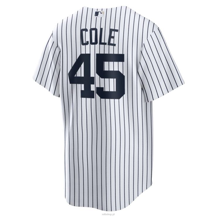 New York Yankees Gerrit Cole Nike Biała replika domowej koszulki z nazwiskiem gracza mężczyźni 0J02V367 MLB Jerseys