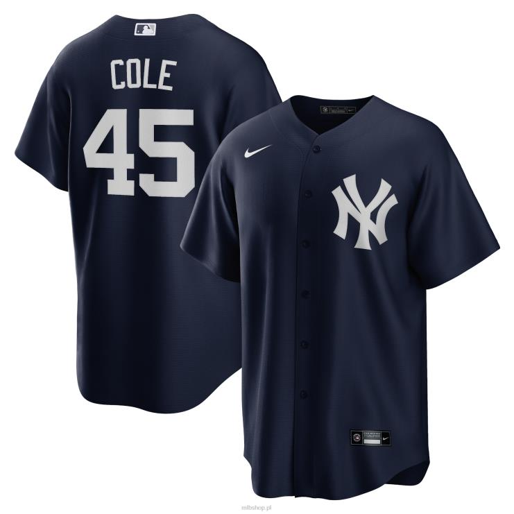 New York Yankees Gerrit Cole Nike Granatowa replika alternatywnej koszulki z nazwiskiem gracza mężczyźni 0J02V301 MLB Jerseys