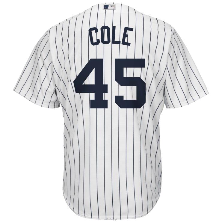 New York Yankees Gerrit Cole biało-granatowa replika dużej i wysokiej koszulki gracza mężczyźni 0J02V1350 MLB Jerseys