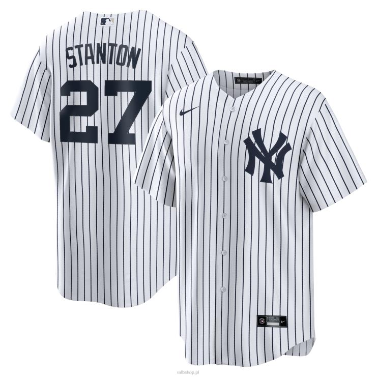 New York Yankees Giancarlo Stanton Nike Biała replika domowej koszulki z nazwiskiem gracza mężczyźni 0J02V78 MLB Jerseys