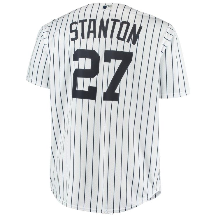 New York Yankees Giancarlo Stanton biała replika dużej i wysokiej koszulki gracza mężczyźni 0J02V1082 MLB Jerseys