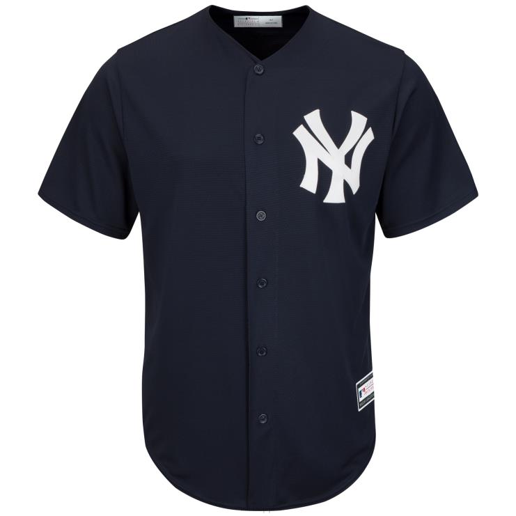 New York Yankees Granatowa replika dużej i wysokiej koszulki drużyny mężczyźni 0J02V777 MLB Jerseys