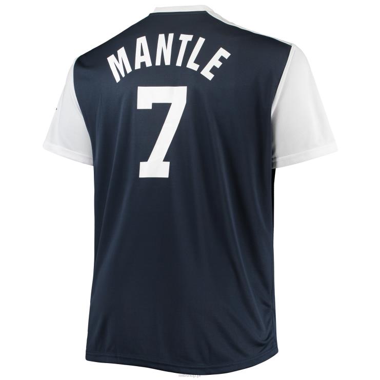 New York Yankees Mickey Mantle granatowo-biała replika koszulki odtwarzacza z kolekcji Cooperstown mężczyźni 0J02V1322 MLB Jerseys