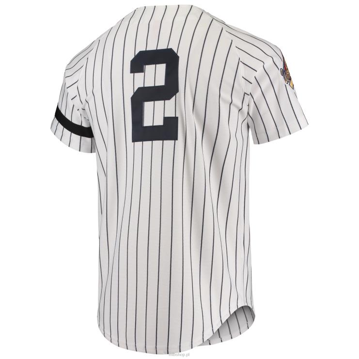 New York Yankees Mitchell & Ness biała kolekcja Cooperstown 1996 autentyczna domowa koszulka mężczyźni 0J02V250 MLB Jerseys