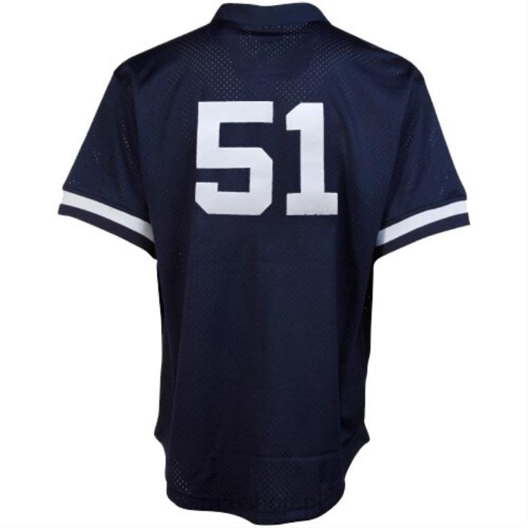 New York Yankees bernie williams mitchell & ness granatowa cooperstown siatkowa koszulka treningowa do pałki mężczyźni 0J02V999 MLB Jerseys