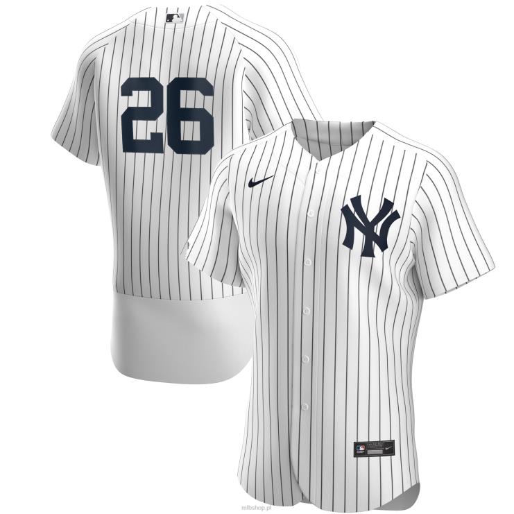 New York Yankees dj lemahieu nike biało/granatowa autentyczna koszulka domowa gracza mężczyźni 0J02V1184 MLB Jerseys
