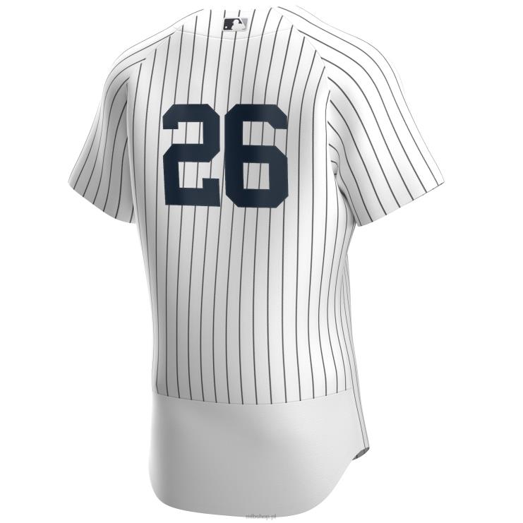 New York Yankees dj lemahieu nike biało/granatowa autentyczna koszulka domowa gracza mężczyźni 0J02V1184 MLB Jerseys