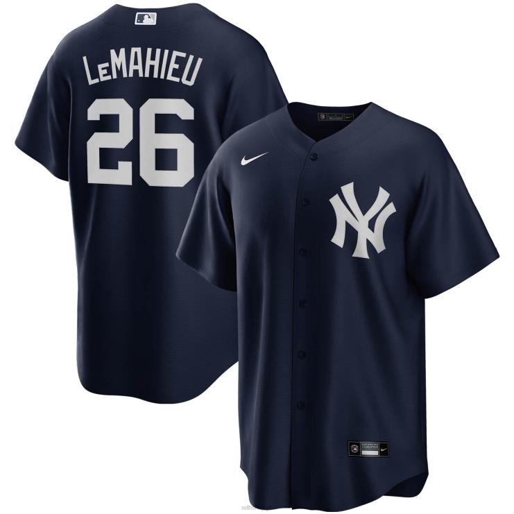 New York Yankees dj lemahieu nike granatowa replika alternatywnej koszulki gracza mężczyźni 0J02V932 MLB Jerseys