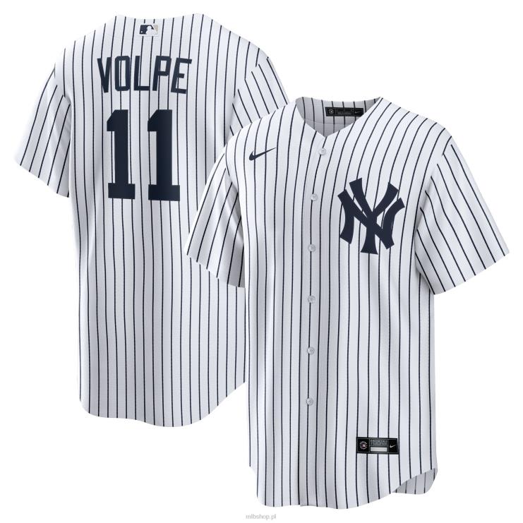 biała replika domowej koszulki gracza New York Yankees Anthony Volpe Nike mężczyźni 0J02V88 MLB Jerseys