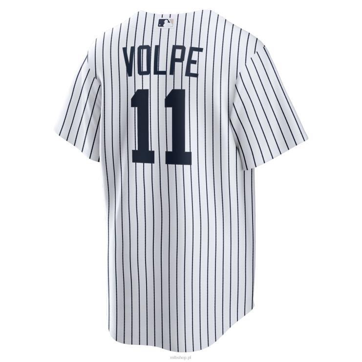 biała replika domowej koszulki gracza New York Yankees Anthony Volpe Nike mężczyźni 0J02V88 MLB Jerseys