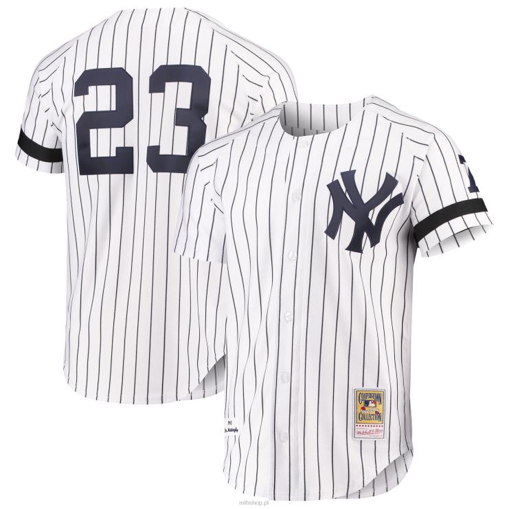 don mattingly new york yankees kolekcja mitchell & ness cooperstown autentyczna koszulka biała mężczyźni 0J02V590 MLB Jerseys