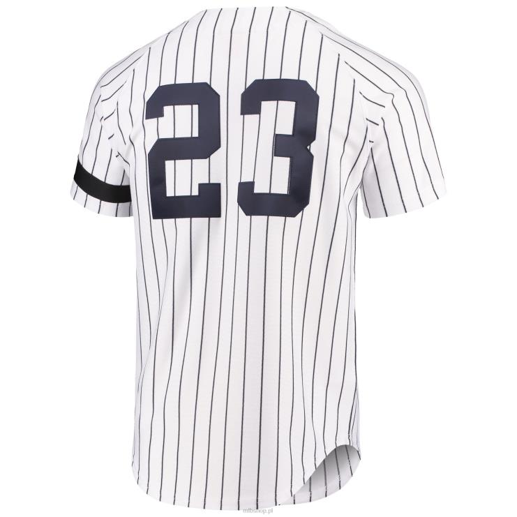 don mattingly new york yankees kolekcja mitchell & ness cooperstown autentyczna koszulka biała mężczyźni 0J02V590 MLB Jerseys