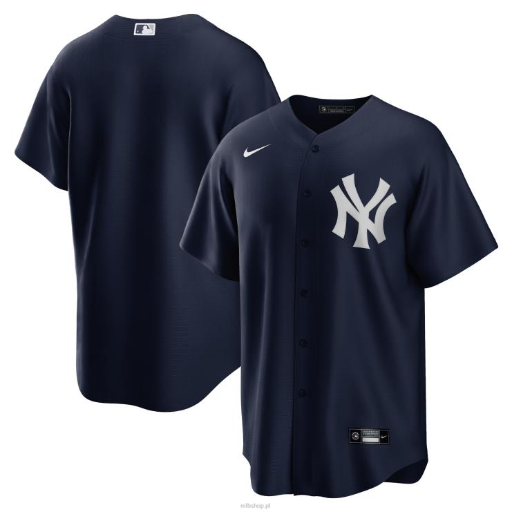 granatowa replika koszulki zespołu New York Yankees Nike mężczyźni 0J02V478 MLB Jerseys