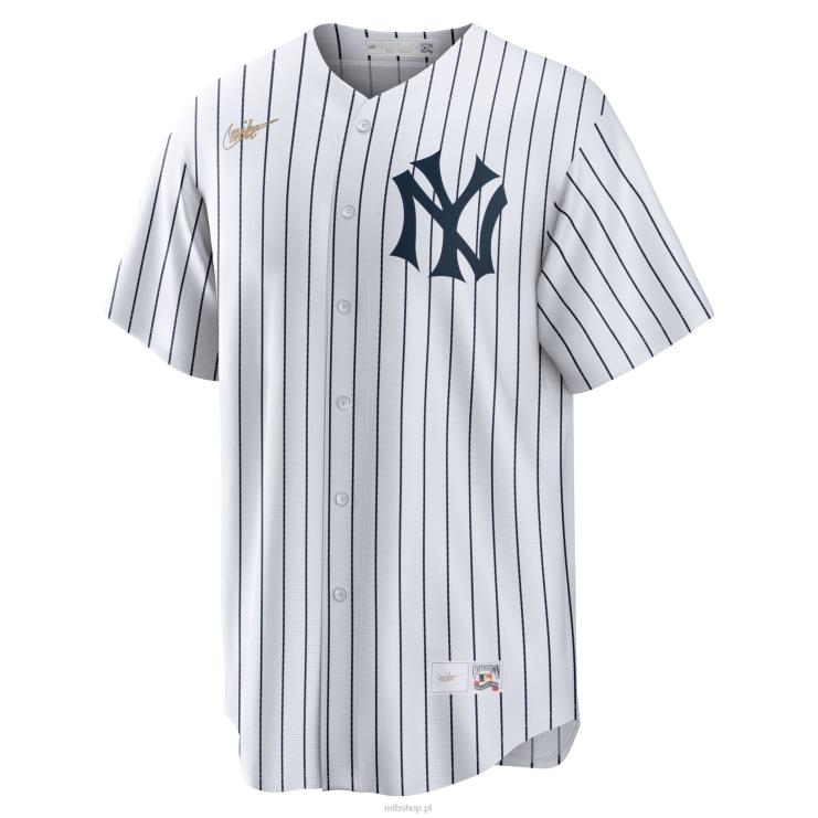 koszulka New York Yankees lou gehrig nike biała domowa kolekcja cooperstown mężczyźni 0J02V428 MLB Jerseys