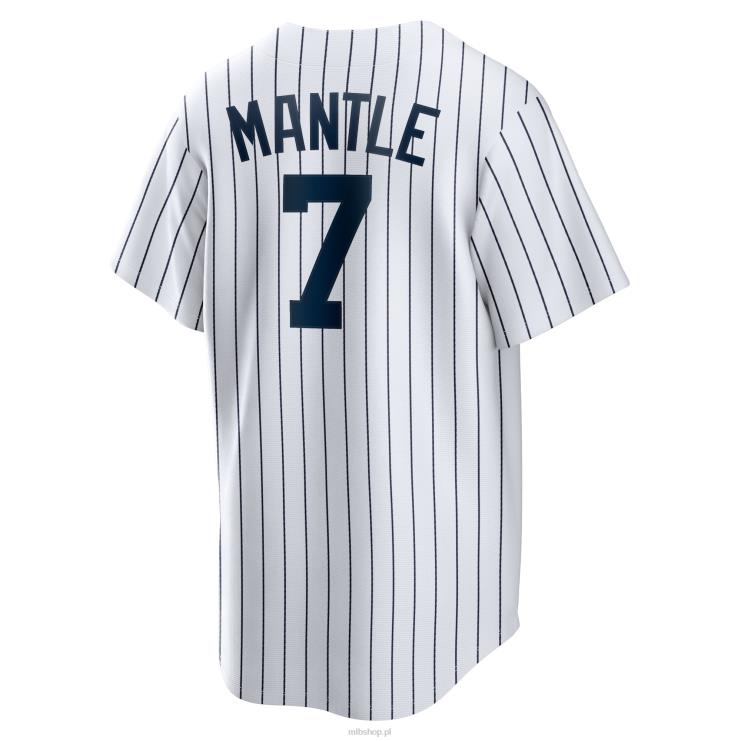 koszulka New York Yankees mickey mantle nike biała domowa kolekcja cooperstown mężczyźni 0J02V1164 MLB Jerseys