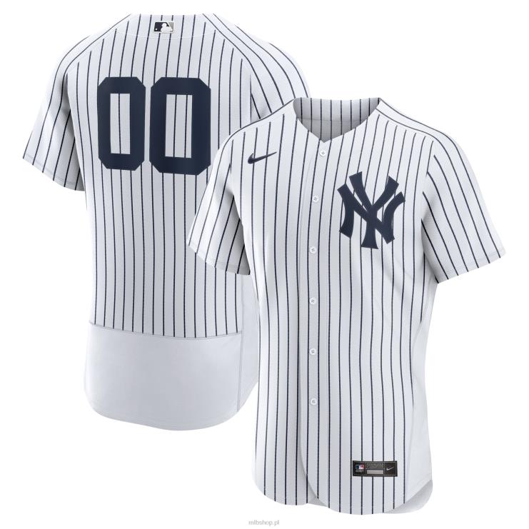 koszulka New York Yankees nike w kolorze białym, autentyczna, niestandardowa mężczyźni 0J02V320 MLB Jerseys