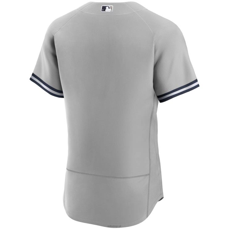 szara koszulka New York Yankees Road z autentyczną drużyną mężczyźni 0J02V854 MLB Jerseys
