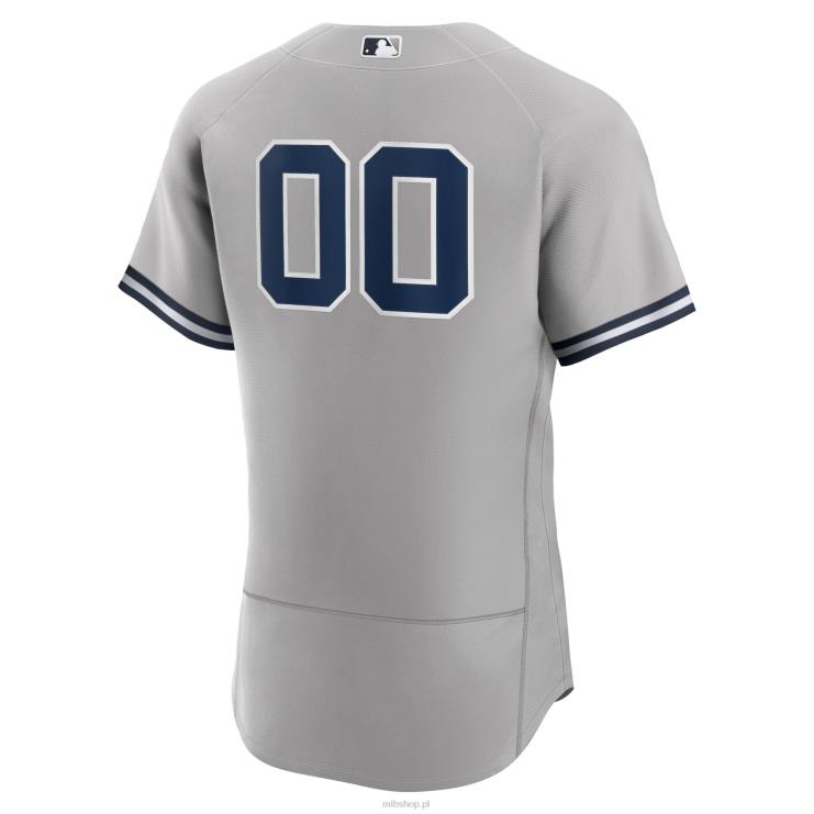 szara koszulka New York Yankees Road z autentyczną personalizacją mężczyźni 0J02V472 MLB Jerseys