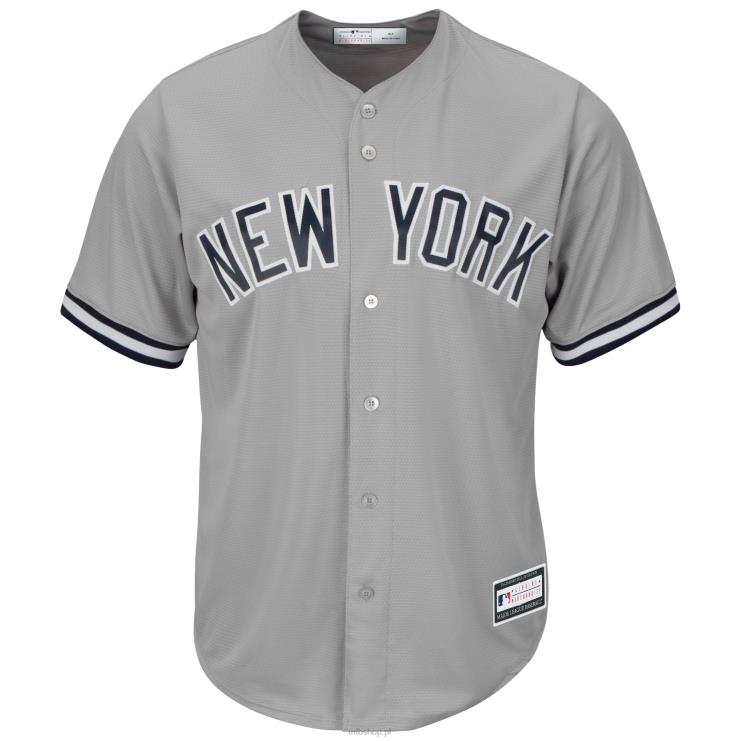 szara replika koszulki New York Yankees, duża i wysoka mężczyźni 0J02V760 MLB Jerseys