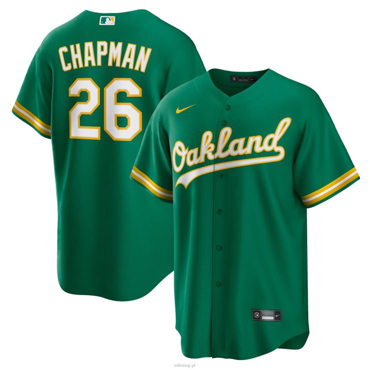 Oakland lekkoatletyka Matt Chapman Nike Kelly Zielona alternatywna replika koszulki z nazwiskiem gracza mężczyźni 0J02V1226 MLB Jerseys