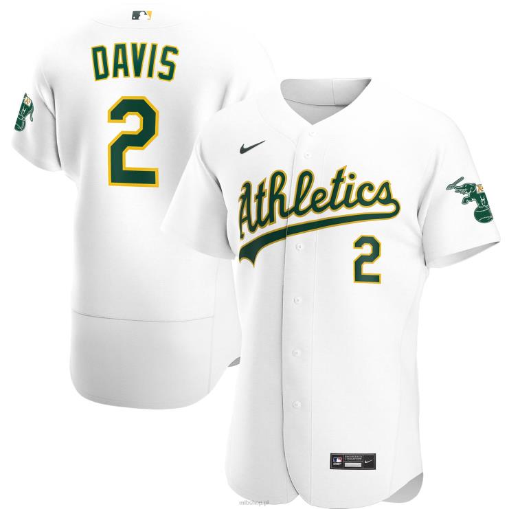 Oakland lekkoatletyka khris davis nike biała domowa autentyczna koszulka gracza mężczyźni 0J02V1270 MLB Jerseys