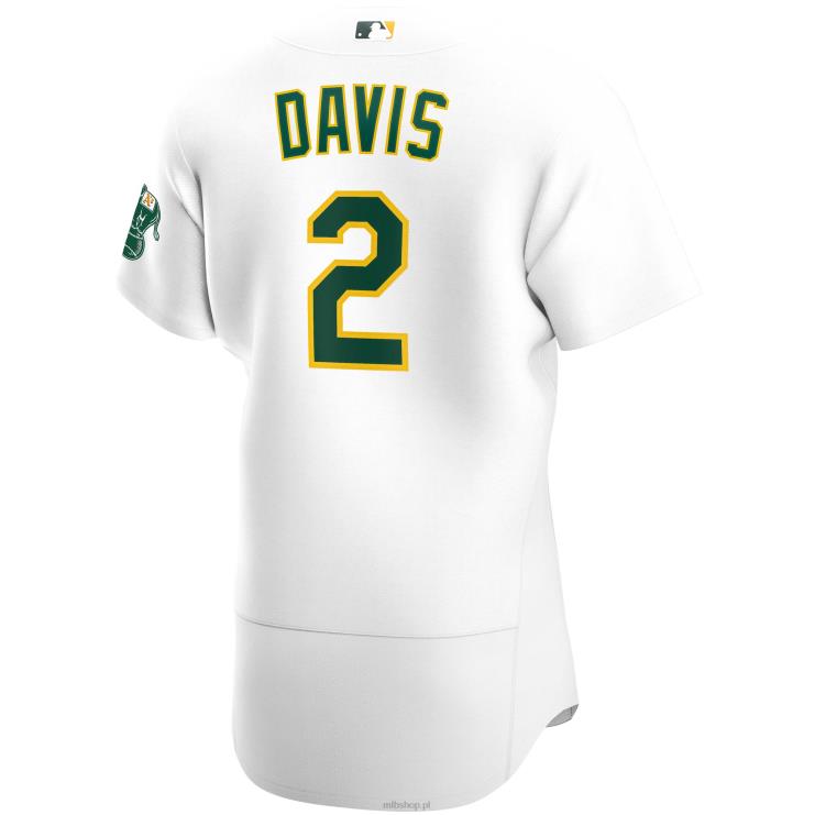 Oakland lekkoatletyka khris davis nike biała domowa autentyczna koszulka gracza mężczyźni 0J02V1270 MLB Jerseys