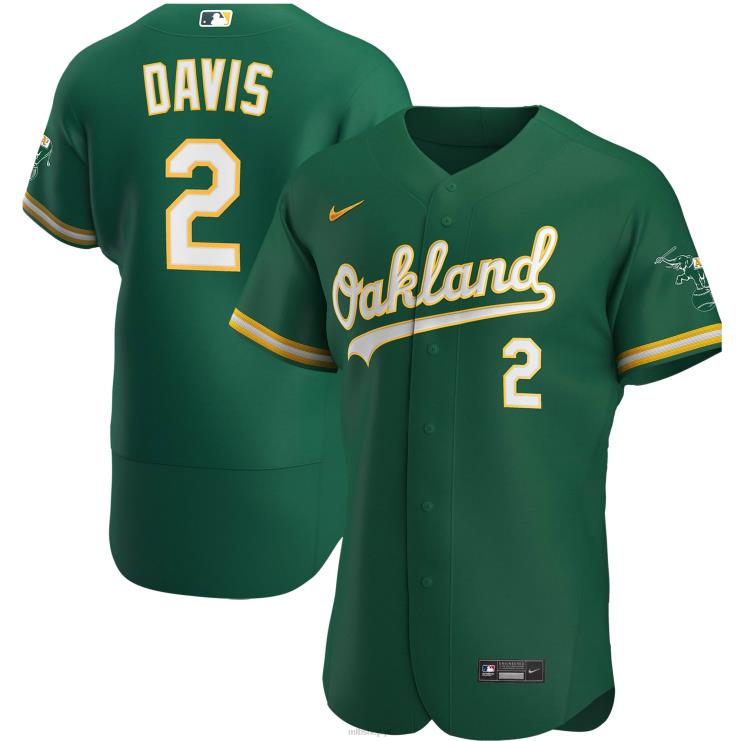 Oakland lekkoatletyka khris davis nike kelly zielona alternatywna autentyczna koszulka gracza mężczyźni 0J02V1271 MLB Jerseys