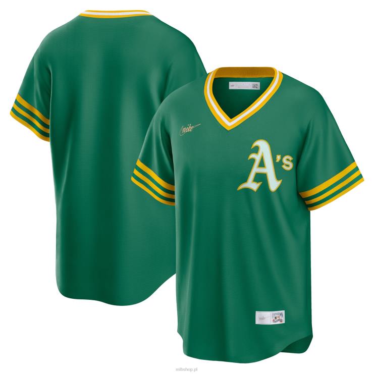 Oakland lekkoatletyka koszulka nike kelly green road cooperstown z kolekcji drużyny mężczyźni 0J02V908 MLB Jerseys