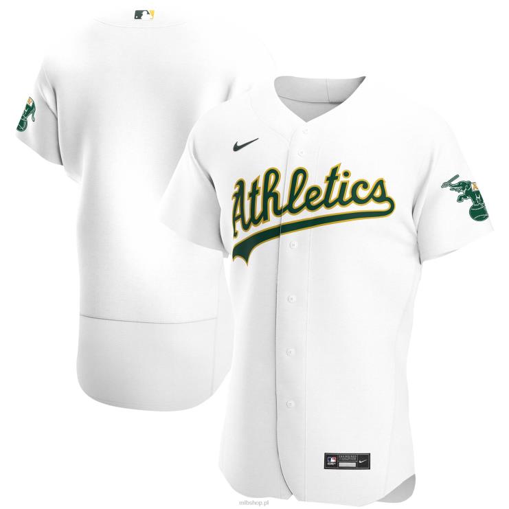 Oakland lekkoatletyka nike biała autentyczna koszulka domowa drużyny mężczyźni 0J02V742 MLB Jerseys