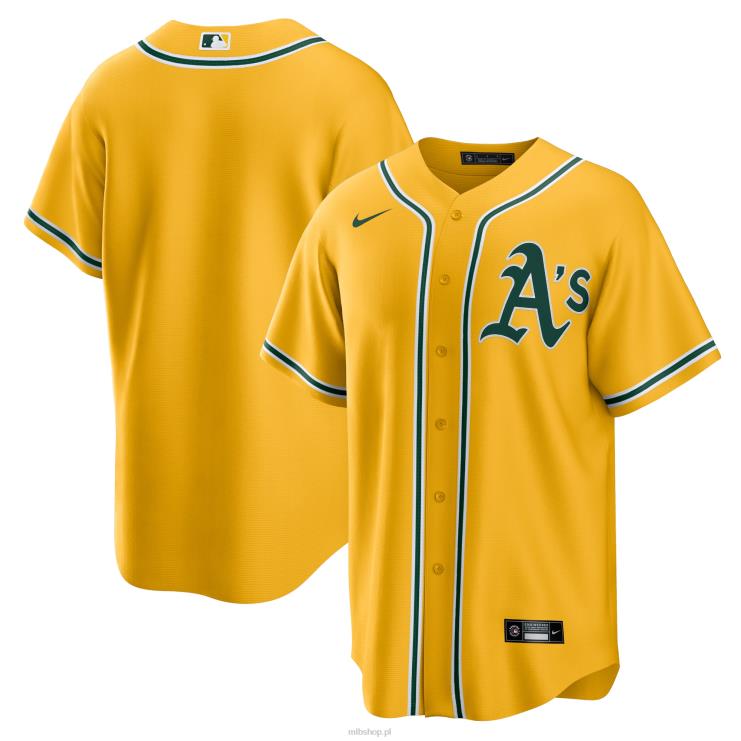 Oakland lekkoatletyka nike złota replika alternatywnej koszulki drużyny mężczyźni 0J02V607 MLB Jerseys
