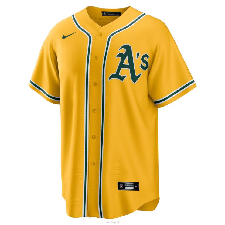 Oakland lekkoatletyka nike złota replika alternatywnej koszulki drużyny mężczyźni 0J02V607 MLB Jerseys