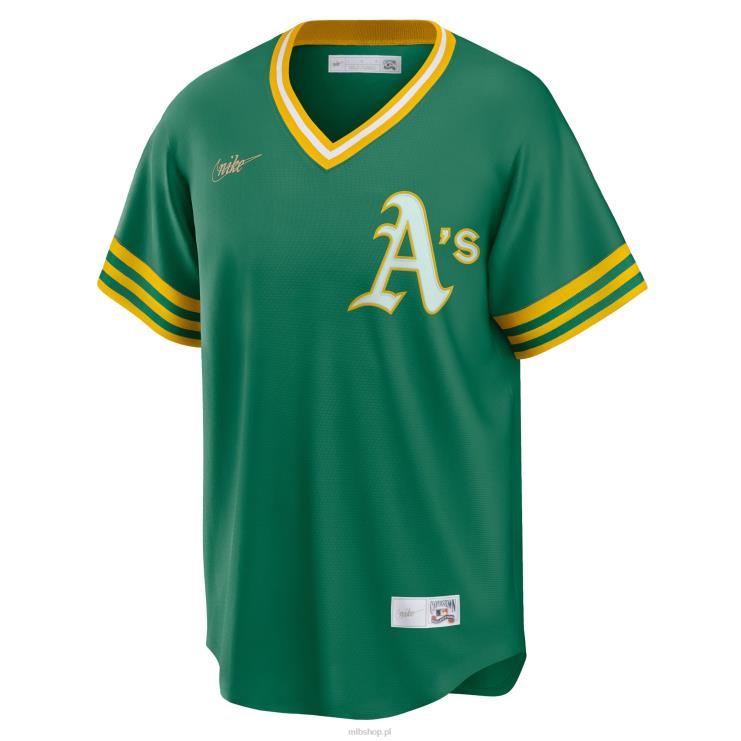 Oakland lekkoatletyka reggie jackson nike kelly zielona koszulka z kolekcji cooperstown road mężczyźni 0J02V464 MLB Jerseys