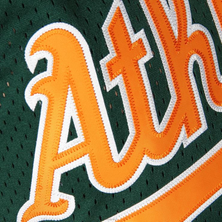 Oakland lekkoatletyka rickey henderson mitchell & ness zielony 1998 cooperstown siatkowa koszulka treningowa mrugnięcia mężczyźni 0J02V602 MLB Jerseys