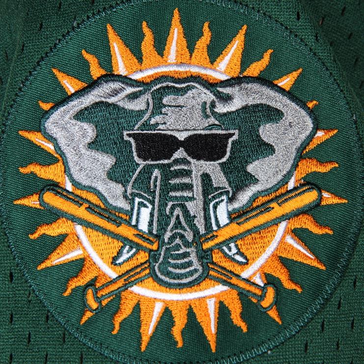 Oakland lekkoatletyka rickey henderson mitchell & ness zielony 1998 cooperstown siatkowa koszulka treningowa mrugnięcia mężczyźni 0J02V602 MLB Jerseys