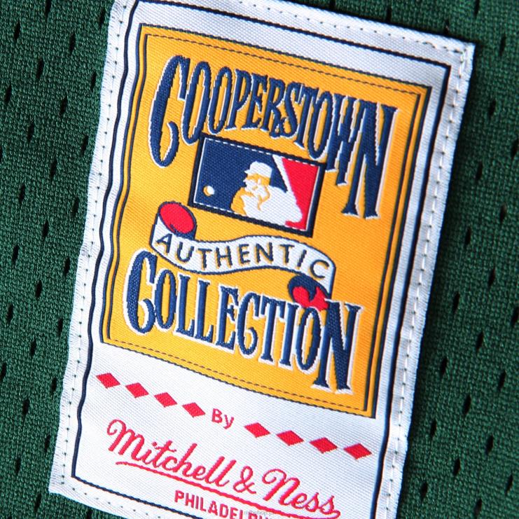 Oakland lekkoatletyka rickey henderson mitchell & ness zielony 1998 cooperstown siatkowa koszulka treningowa mrugnięcia mężczyźni 0J02V602 MLB Jerseys